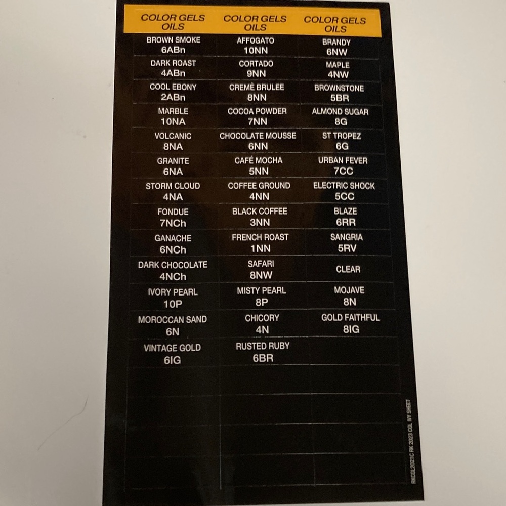 Redken Color Gels Organizing Sticker Labels - Picture 8 of 8